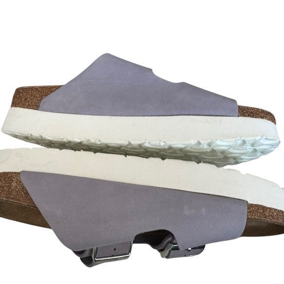 Birkenstock Papillio Arizona Platform Nubuck Leather - Purple Fog 39 - Picture 4 of 8